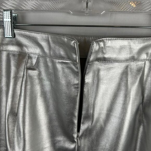 A New Day Metallic Short Mini Skirt Women Silver XXL Shiny Glam Costume Cosplay - Picture 7 of 8